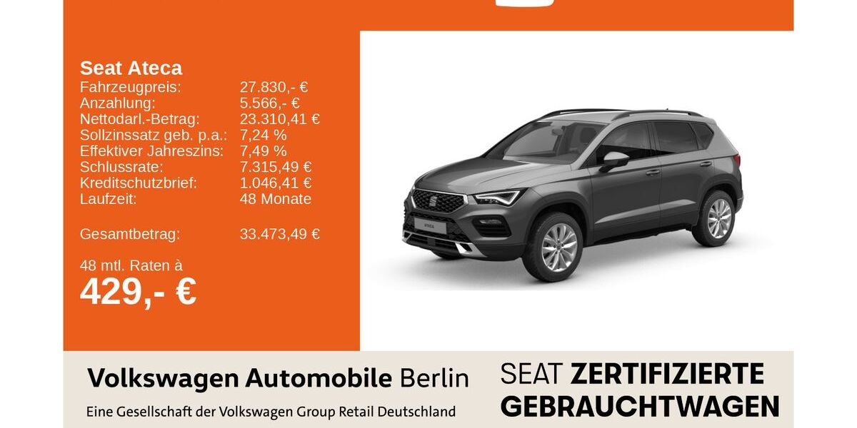 Seat Ateca 13.380 km 27.113 &euro; Berlin 13089
