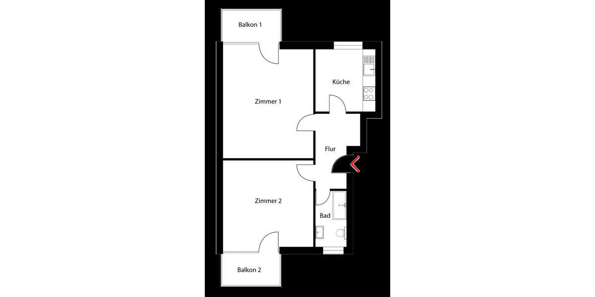 Etagenwohnung Berlin Wilmersdorf - 2 Zimmer, 62 m&sup2;, 395.000&euro; | Angebot:26704287