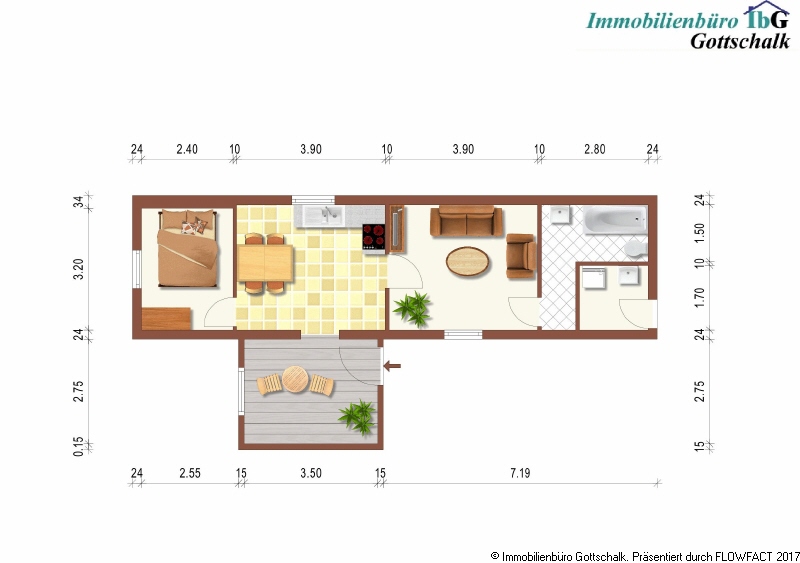 Erholungsobjekt am Oranienburger Kanal 3 zimmer