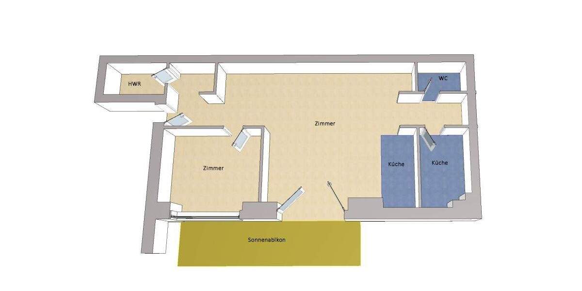 Etagenwohnung Berlin Mitte - 2 Zimmer, 85 m&sup2;, 669.000&euro; | Angebot:25983119