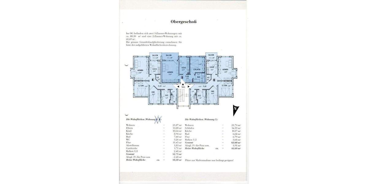 Etagenwohnung Hohen Neuendorf Bergfelde - 3 Zimmer, 80 m&sup2;, 230.000&euro; | Angebot:24504737