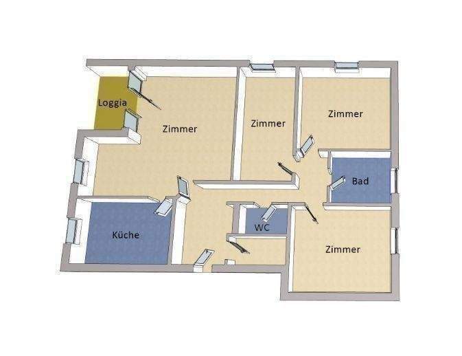 Etagenwohnung Berlin Müggelheim - 4 Zimmer, 108 m&sup2;, 465.000&euro; | Angebot:25968468