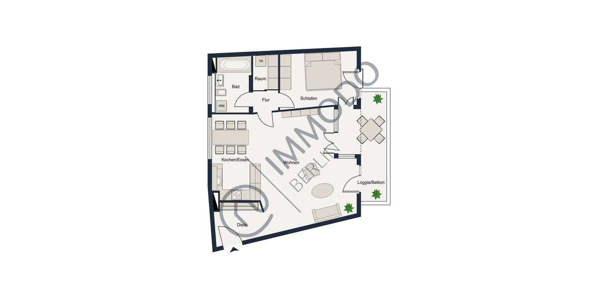 Etagenwohnung Berlin Mitte - 2 Zimmer, 67 m&sup2;, 538.500&euro; | Angebot:25974665