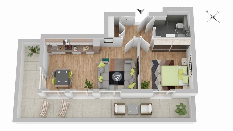 Dachgeschoßwohnung Berlin Treptow-Köpenick - 2 Zimmer, 65 m&sup2;, 1.430&euro; | Angebot:22987353