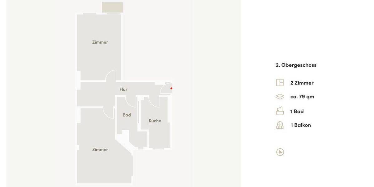 Etagenwohnung Berlin Neukölln - 2 Zimmer, 78 m&sup2;, 438.000&euro; | Angebot:26017506