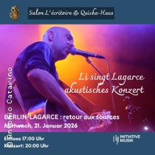 Li singt Lagarce akustisches Konzert 21.01.2026 Salon Lécritoire und Quiche-Haus
