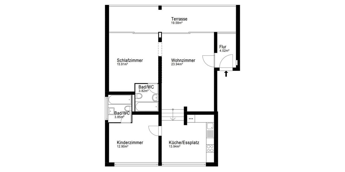 Maisonettenwohnung Berlin Steglitz-Zehlendorf - 3 Zimmer, 88 m&sup2;, 1.550&euro; | Angebot:26682953