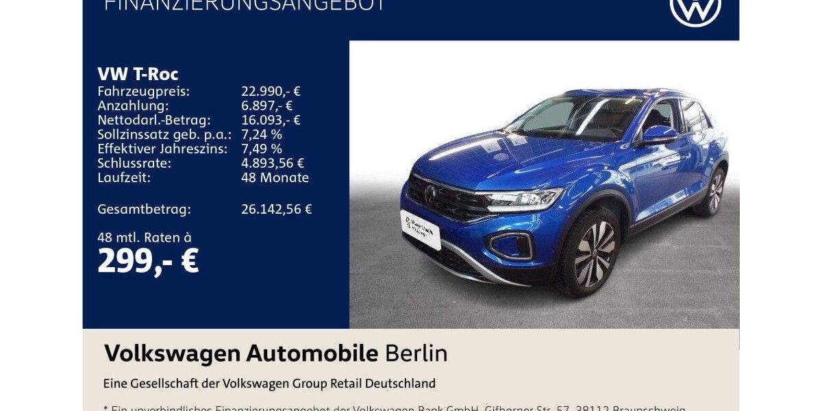 VW T-Roc 40.487 km 22.990 &euro; Berlin 10587
