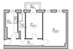 Etagenwohnung Berlin Tempelhof - 2 Zimmer, 57 m&sup2;, 299.000&euro; | Angebot:26094710