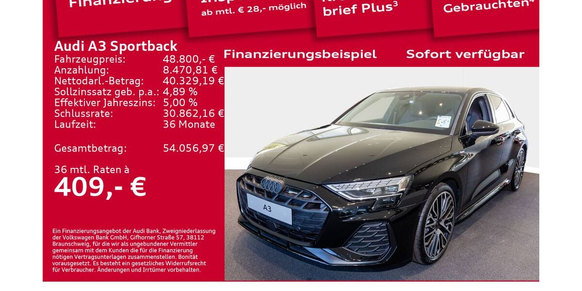 Audi A3 6.001 km 48.800 &euro; Berlin 12489