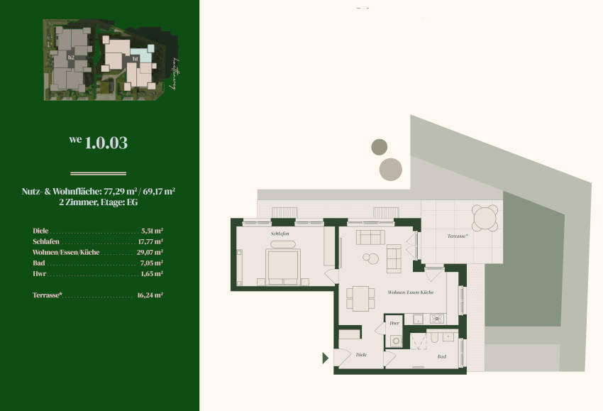 Etagenwohnung Berlin Dahlem - 2 Zimmer, 69 m&sup2;, 753.463&euro; | Angebot:25715484