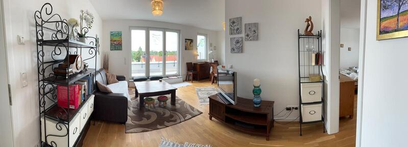 Hochwertig eingerichtete DG-Wohnung mit großer Dachterrasse u. schöner Aussicht auf den Hahneberg 4 zimmer