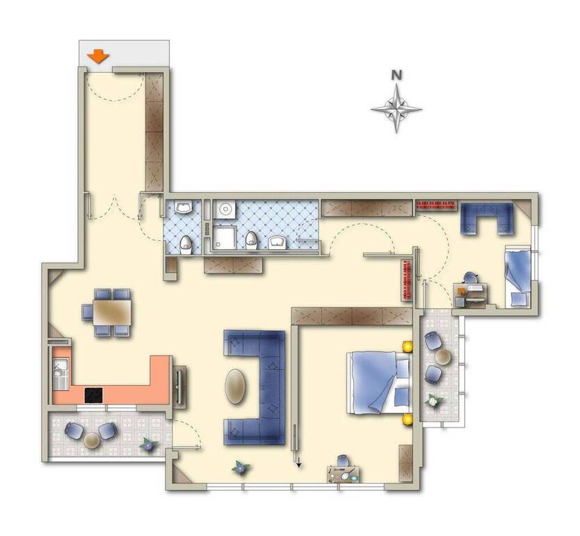 Westend: *Mit Potential für 3 Zimmer* Modernisierungsbedürftig mit Süd-Balkon, Lift & TG-Stellplatz