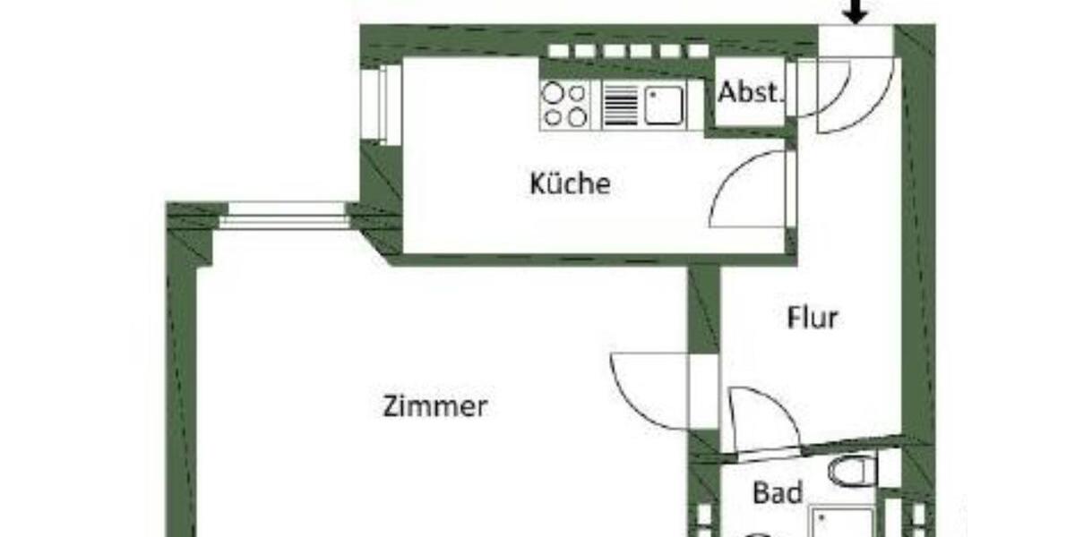 Etagenwohnung Berlin Friedrichshain-Kreuzberg - 1 Zimmer, 41 m&sup2;, 239.000&euro; | Angebot:24613497